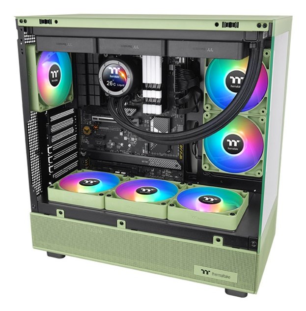 EAN 4711475644816 - Thermaltake Matcha Green CT120 Carcasa del ordenador Ventilador 12 cm Verde, Blanco 2 pieza(s) imagen 5