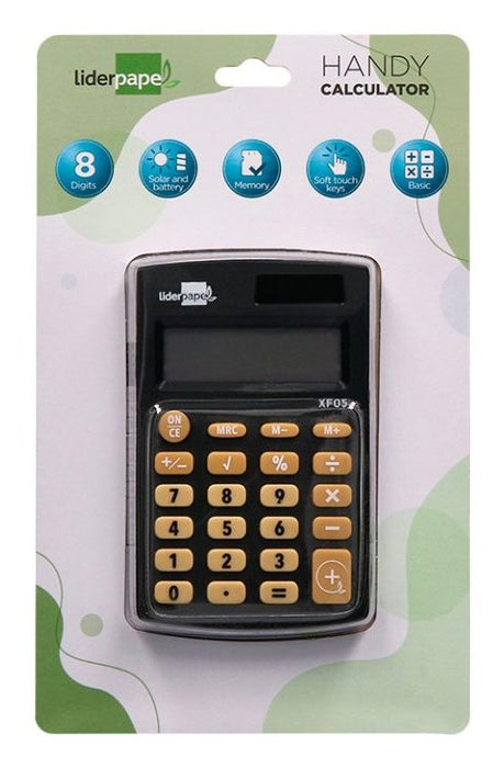 EAN 8423473040649 - Liderpapel XF05 calculadora Calculadora básica Negro imagen 1