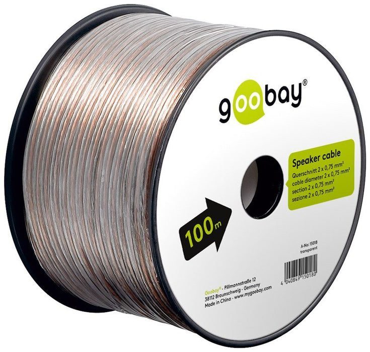 EAN 4040849150180 - Goobay 15018 cable de audio 100 m Transparente imagen 6