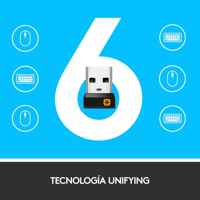 EAN 5099206059351 - Logitech 920-007137 teclado Hogar RF inalámbrico QWERTY Español Negro imagen 13