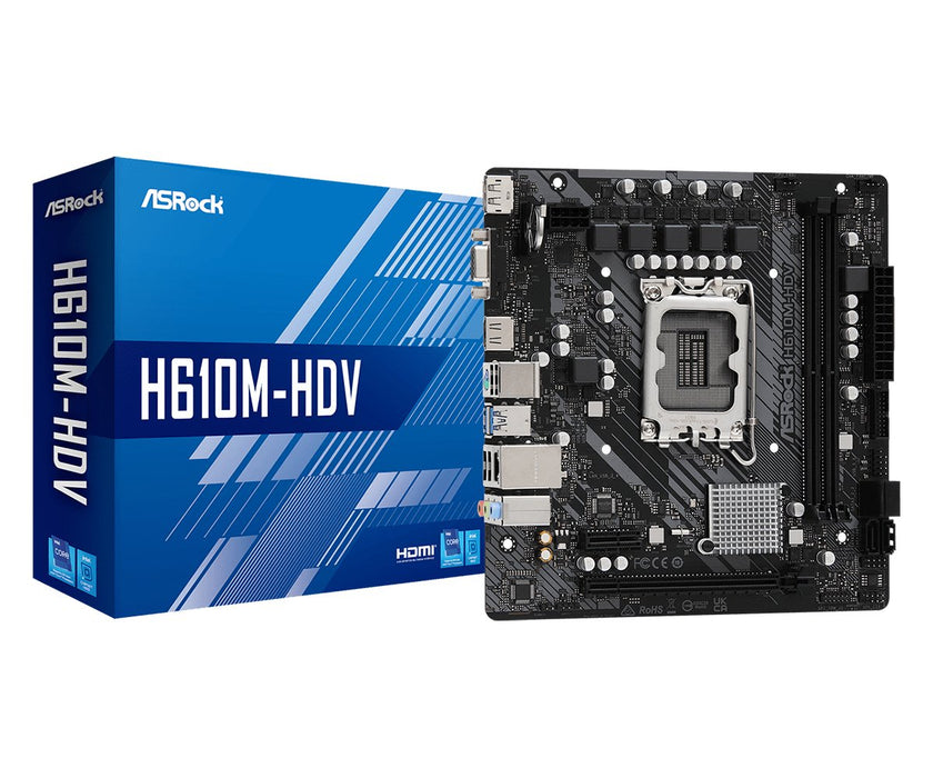 EAN 4710483936661 - Asrock H610M-HDV Intel H610 LGA 1700 micro ATX imagen 1