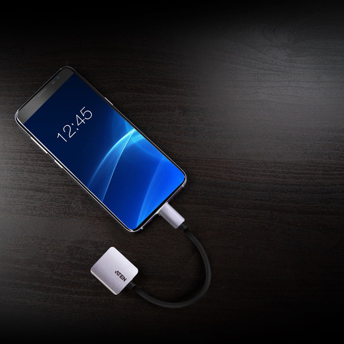 EAN 4710469340000 - ATEN UC3002A-AT adaptador de cable de vídeo USB Tipo C VGA (D-Sub) Negro, Plata imagen 4