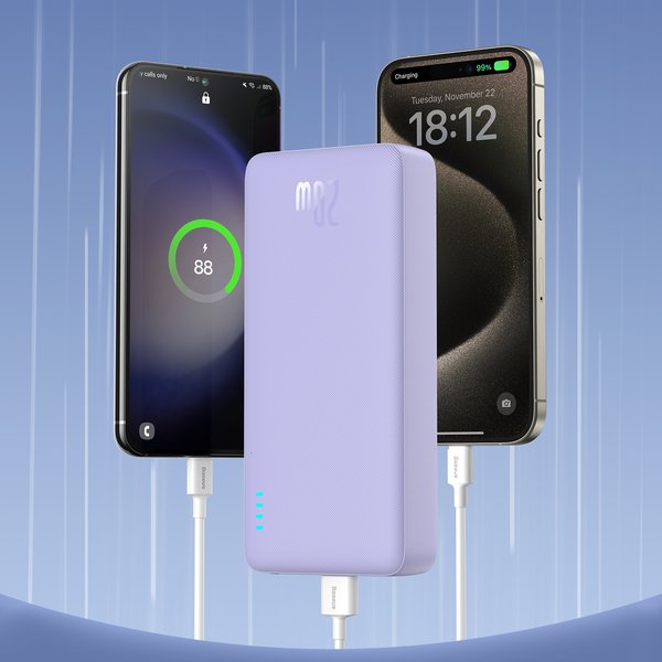 EAN 6932172648701 - Baseus Airpow PPAP20K Polímero de litio 20000 mAh Violeta imagen 2