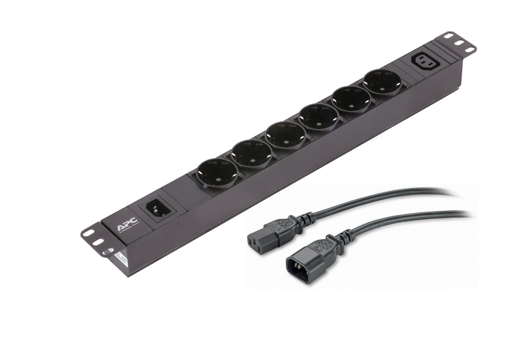 EAN 0731304424505 - APC EPDU1010B-SCH unidad de distribución de energía (PDU) 7 salidas AC 1U Negro imagen 1