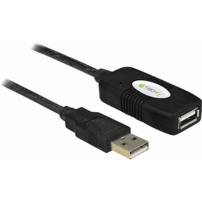 EAN 8054529023646 - Techly IUSB-REP10TY cable USB USB 2.0 10 m USB A Negro imagen 6