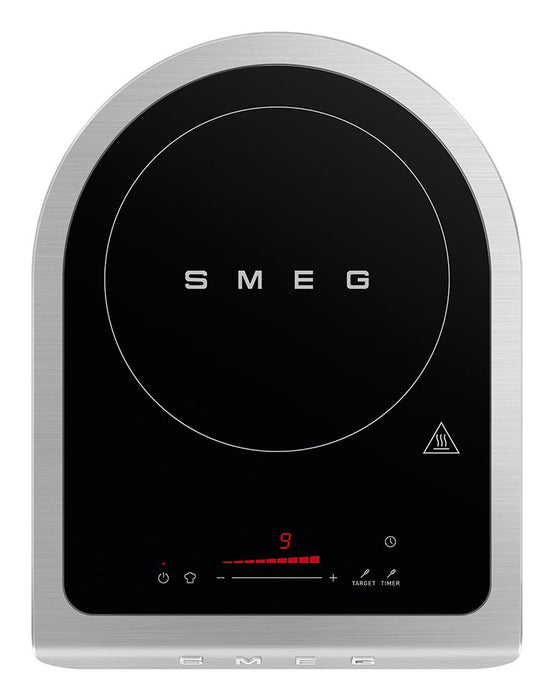 EAN 8017709339739 - Smeg PIC01BLMEU hobs Negro, Gris Encimera Con placa de inducción 1 zona(s) imagen 1