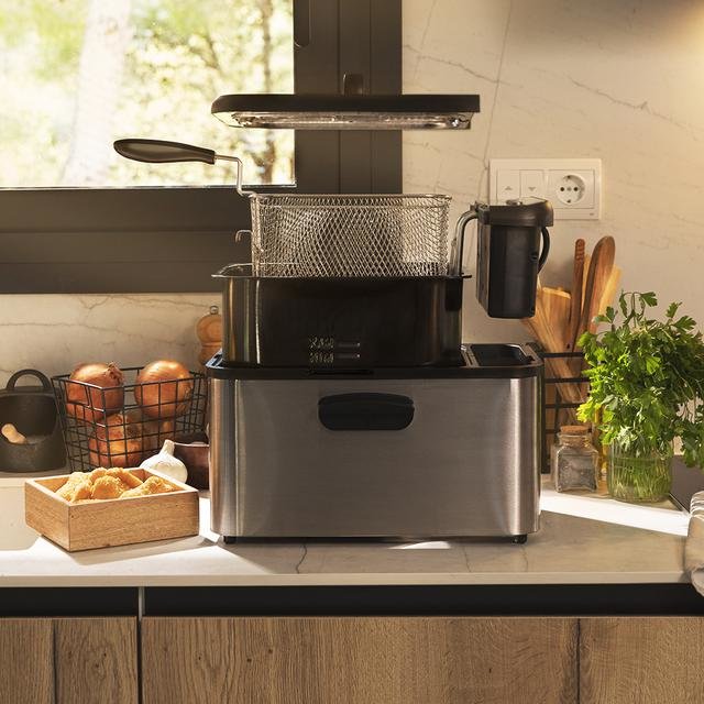 EAN 8435484043021 - Cecotec Cleanfry Luxury 4000 Sencillo 4,2 L Independiente 3270 W Freidora Negro, Acero inoxidable imagen 6