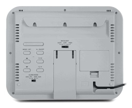 EAN 3700460209827 - Muse M-090 WMC reloj de mesa o pared Reloj digital Rectángulo Blanco imagen 2