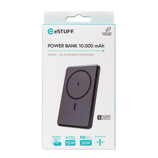 EAN 5715063517130 - eSTUFF ES641101 batería externa 10000 mAh Cargador inalámbrico Negro imagen 2