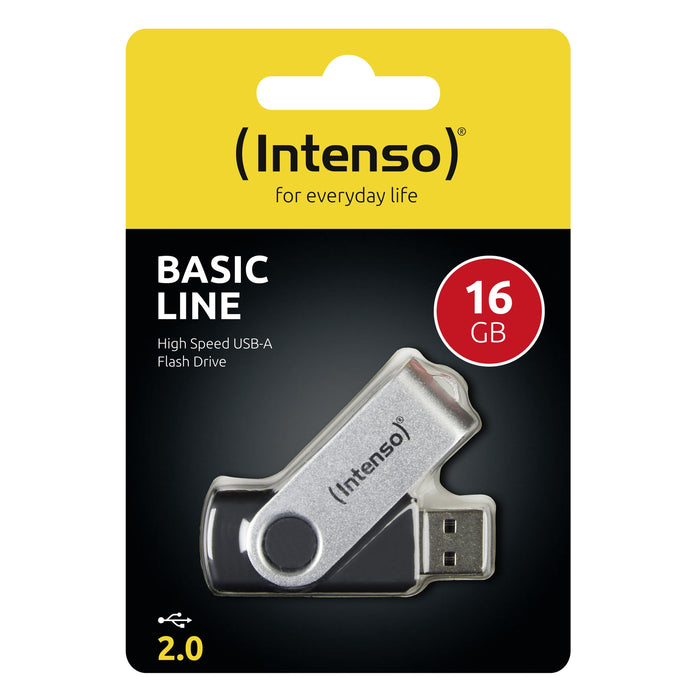 EAN 4034303015368 - Intenso Basic Line unidad flash USB 16 GB USB tipo A 2.0 Negro, Plata imagen 3