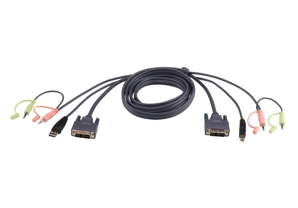 EAN 4710423776050 - ATEN 2L-7D03UD cable para video, teclado y ratón (kvm) Negro imagen 1