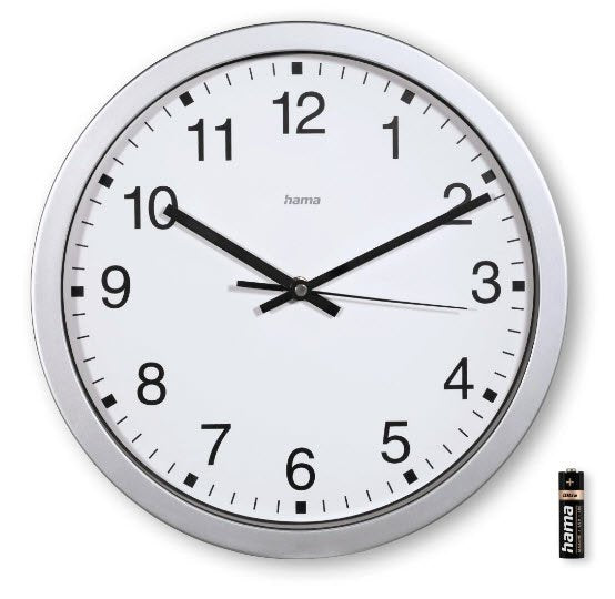 EAN 4047443517609 - Hama Mallorca Reloj de cuarzo Alrededor Plata, Blanco imagen 4