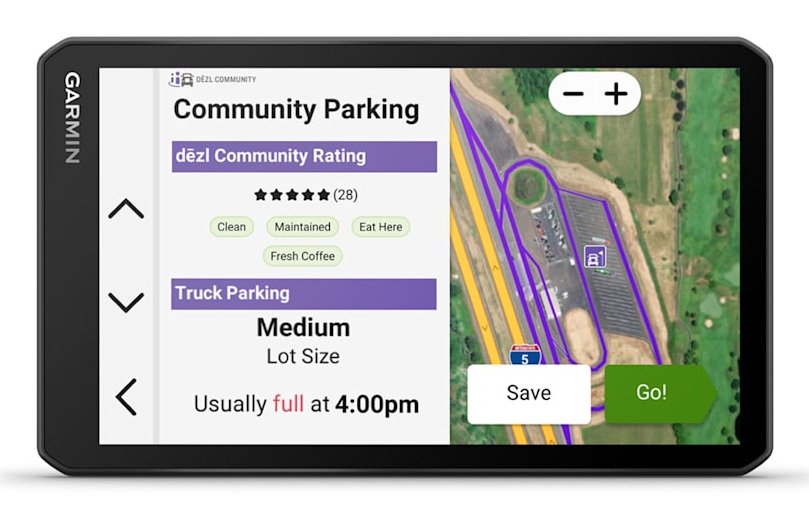 EAN 0753759335380 - Garmin dēzl LGV720 navegador Fijo 17,6 cm (6.95") TFT Pantalla táctil 242 g Negro imagen 6