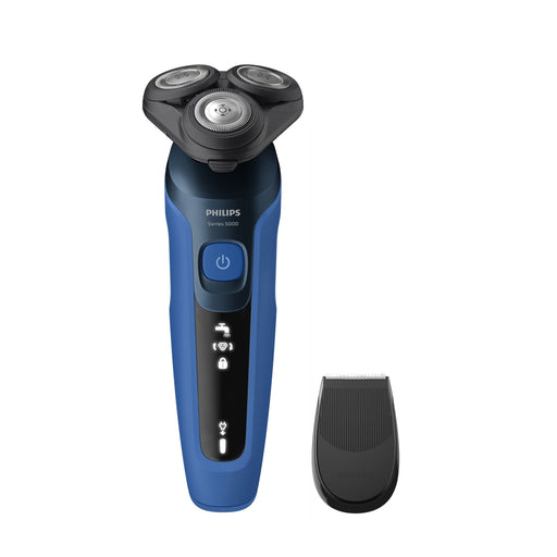 EAN 8710103993827 - Philips SHAVER Series 5000 S5466/17 afeitadora Máquina de afeitar de rotación Recortadora Negro, Azul imagen 1