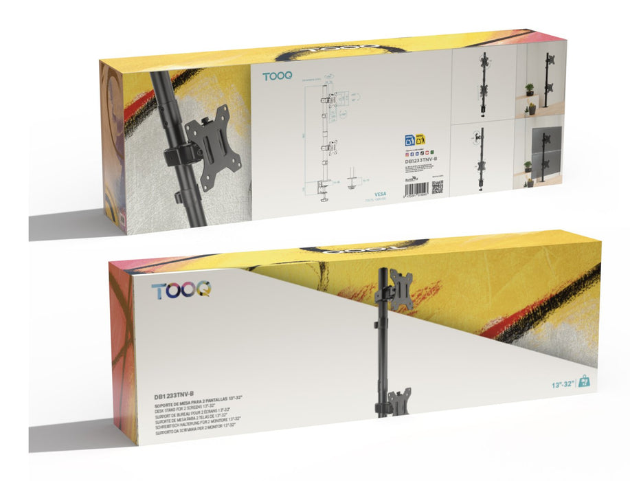 EAN 8433281015593 - TooQ DB1233TNV-B soporte para monitor 81,3 cm (32") Escritorio imagen 7