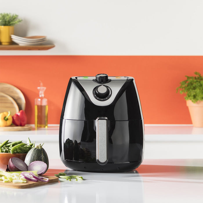 EAN 8713016075628 - Tristar FR-6994 freidora Sencillo 4,5 L Independiente 1500 W Freidora de aire caliente Negro, Plata imagen 17