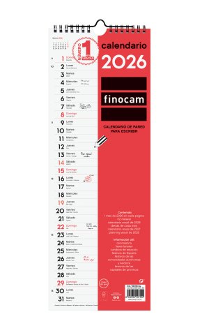 EAN 8422952407522 - Finocam 780180026 calendario imagen 1
