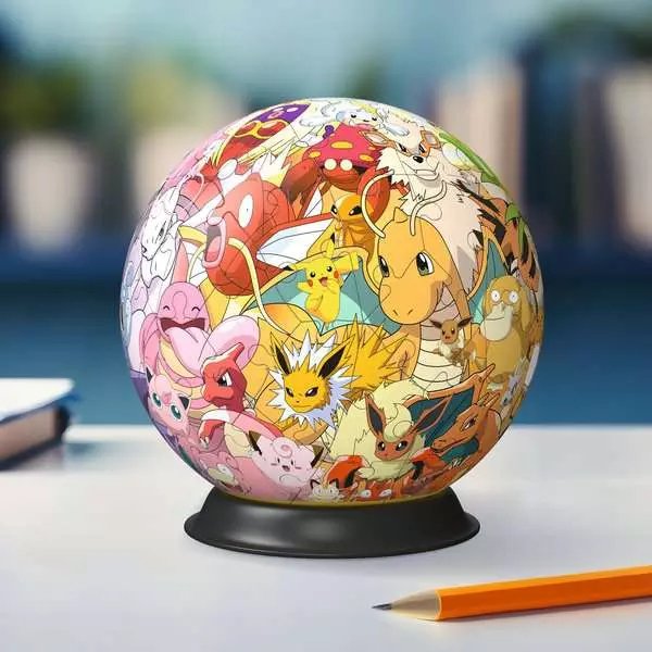 EAN 4005556115952 - Ravensburger 3D Puzzle Ball: Pokémon - Kanto Region Puzle 3D 73 pieza(s) Dibujos imagen 6