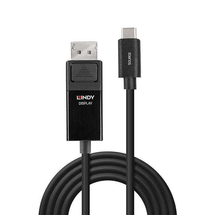 EAN 4002888433433 - Lindy 43343 adaptador de cable de vídeo 3 m USB Tipo C DisplayPort Negro imagen 2