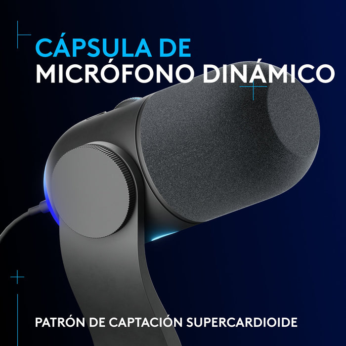 EAN 5099206116863 - Logitech G 988-000569 micrófono Negro Micrófono de superficie para mesa imagen 7