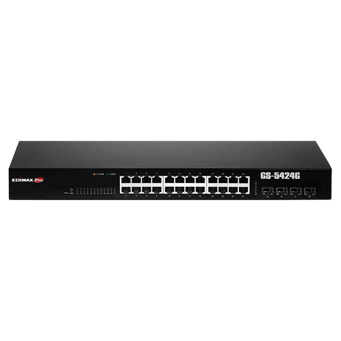EAN 4717964703132 - Edimax GS-5424G switch Gestionado Gigabit Ethernet (10/100/1000) 1U Negro imagen 1