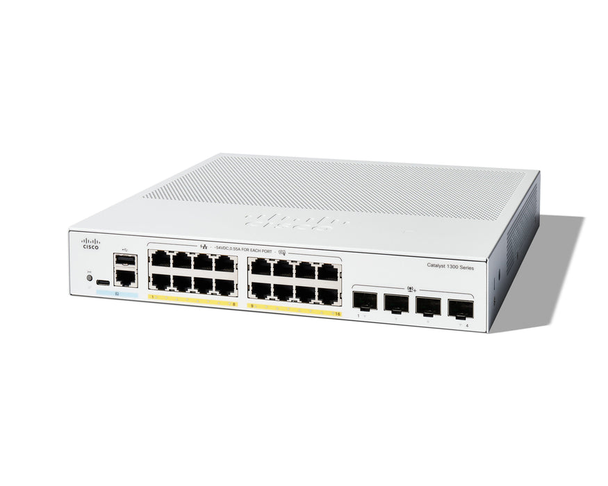 EAN 0889728521635 - Cisco C1300-16P-4X switch Gestionado L2/L3 Gigabit Ethernet (10/100/1000) Blanco imagen 1