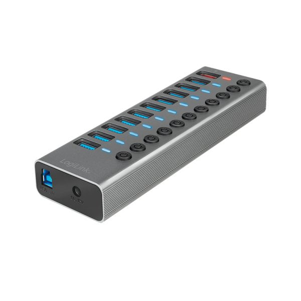 EAN 4052792065527 - LogiLink UA0388 hub de interfaz USB 3.2 Gen 1 (3.1 Gen 1) Type-B 5000 Mbit/s Gris imagen 1