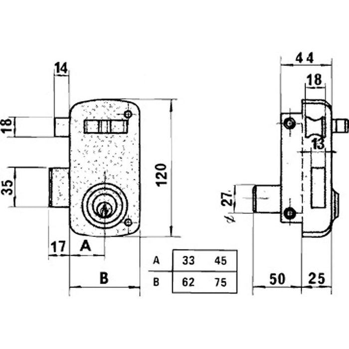EAN 8422221330001 - A Forged Tool 03017135 cerradura y cerrojo para puertas imagen 2