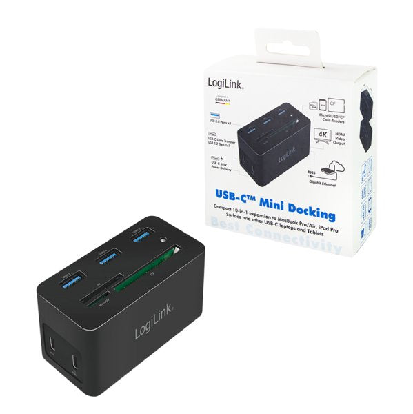 EAN 4052792061338 - LogiLink UA0370 base para portátil y replicador de puertos Alámbrico USB 3.2 Gen 1 (3.1 Gen 1) Type-C Neg imagen 9