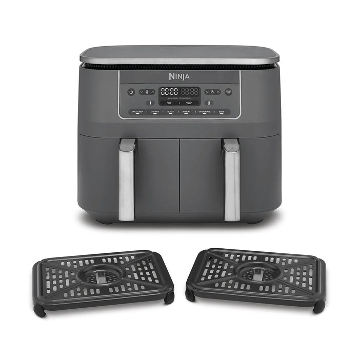 EAN 0622356322690 - Ninja DZ300EU freidora Doble 7,6 L Independiente 2400 W Freidora de aire caliente Gris imagen 3