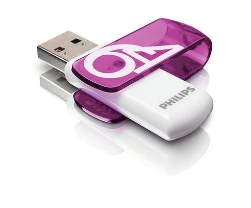 EAN 8719274667049 - Philips FM64FD05B unidad flash USB 64 GB USB tipo A 2.0 Púrpura, Blanco imagen 2