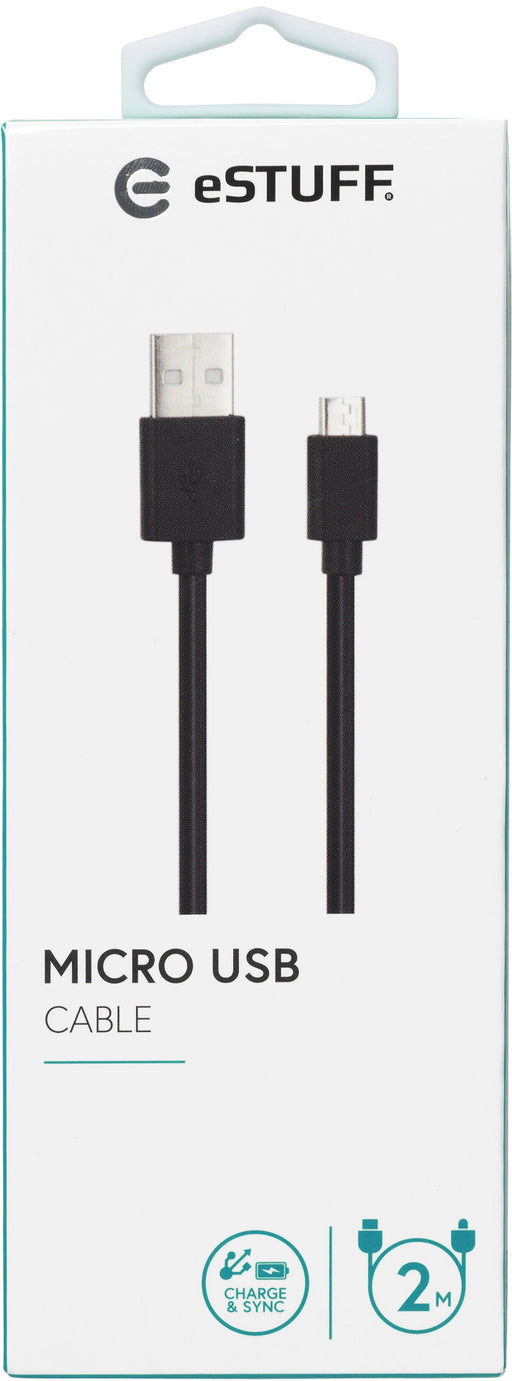 EAN 5706998094469 - eSTUFF ES603009 cable USB USB 2.0 2 m Mini-USB A Micro-USB A Negro imagen 2