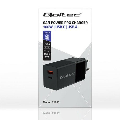EAN 5901878523828 - Qoltec 52382 cargador de dispositivo móvil Portátil, Consola de juegos portátil, Batería portátil, Smartp imagen 3