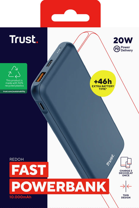 EAN 8713439250329 - Trust Redoh Ión de litio 10000 mAh Azul imagen 6