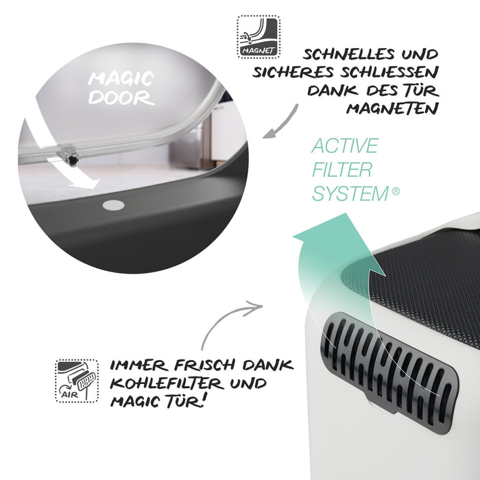 EAN 7610859245069 - Rotho BIALA Gato Caja de arena con cubierta Blanco imagen 3