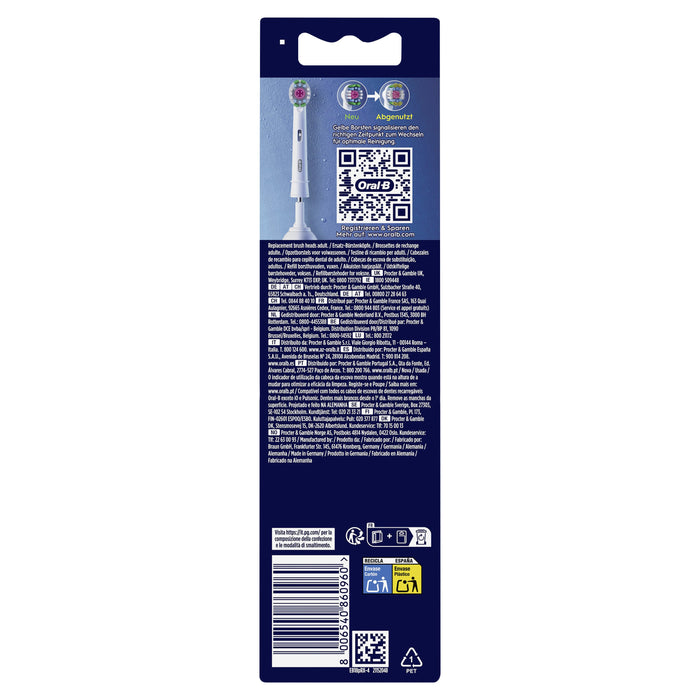 EAN 8006540860960 - Oral-B 3D White 860960 4 pieza(s) Blanco imagen 2