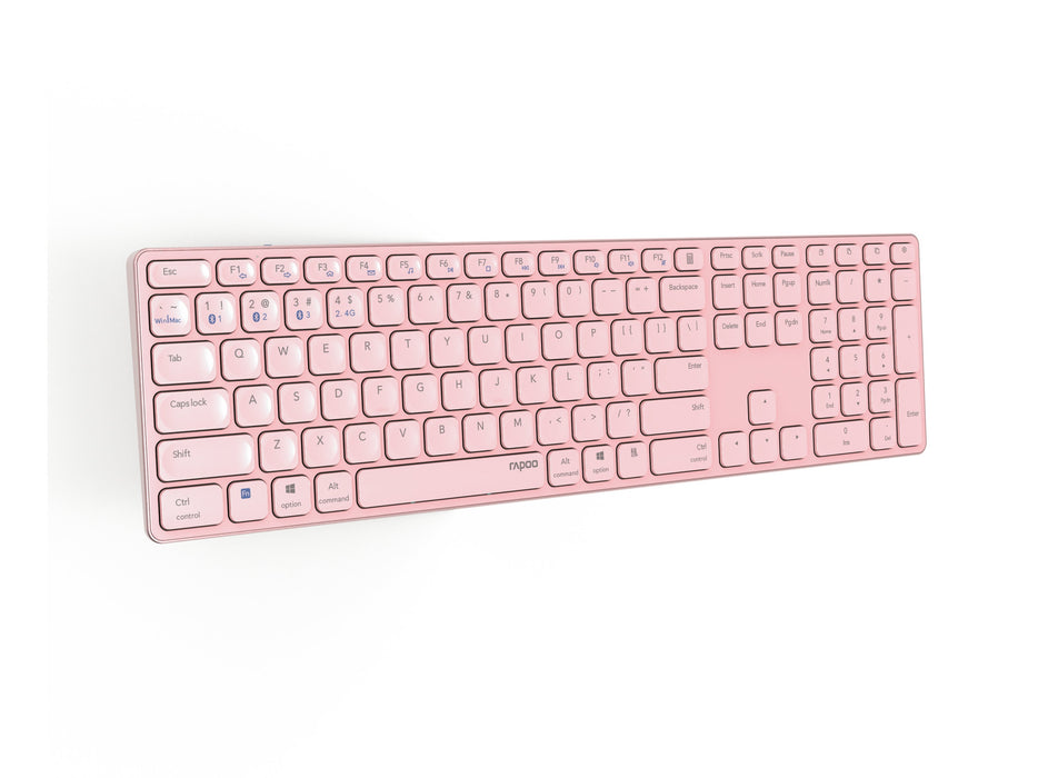 EAN 6940056121400 - Rapoo E9800M teclado Universal Bluetooth QWERTY Rosa imagen 3
