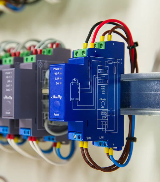 EAN 3800235268209 - Shelly SHELLY_PRO_DIMMER_0/1-10V_PM regulador Integrado Regulador de intensidad Azul imagen 2