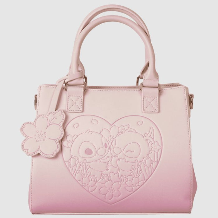 EAN 0671803539884 - Loungefly Stitch & Angel Cherry Blossom Heart Poliuretano (PU) Rosa Chica Bandolera imagen 8