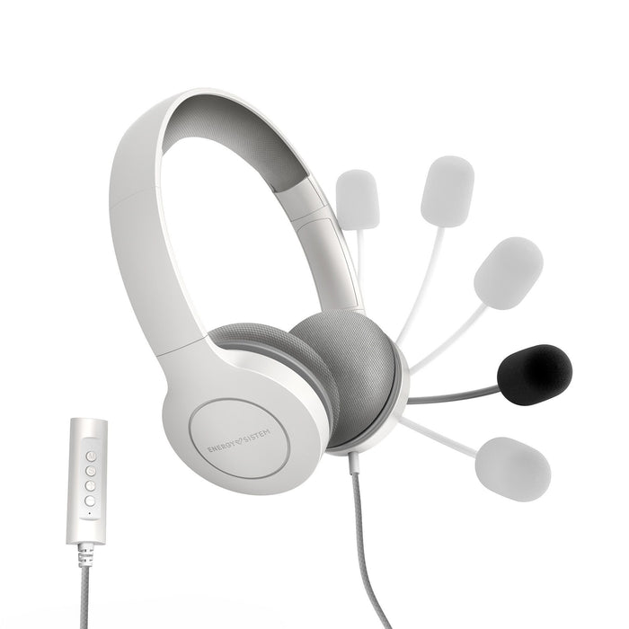EAN 8432426452156 - Energy Sistem 452156 auricular y casco Auriculares Alámbrico Diadema Llamadas/Música USB tipo A Blanco imagen 4