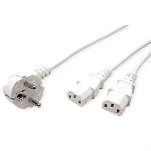 EAN 7630049611443 - ROLINE 19.08.1023 cable de transmisión Blanco 2 m CEE7/7 IEC C13 imagen 2