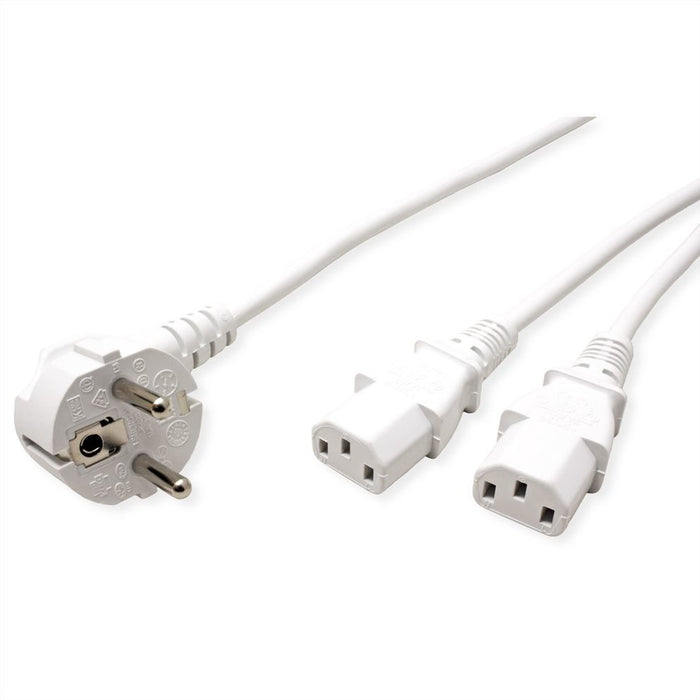 EAN 7630049611443 - ROLINE 19.08.1023 cable de transmisión Blanco 2 m CEE7/7 IEC C13 imagen 2