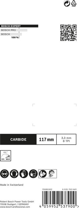 EAN 4059952537900 - Bosch 2 608 900 566 hoja de sierra de calar, de sierra de marquetería y de sierra recíproca Hoja de sierr imagen 6