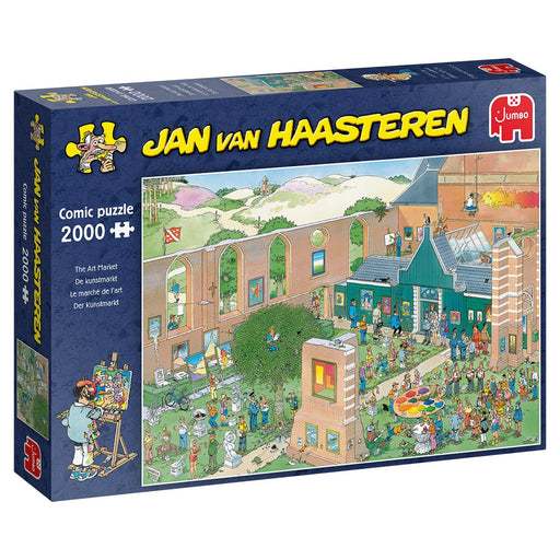 EAN 8710126200230 - Jan van Haasteren he Art Market 2000 pcs Puzzle rompecabezas 2000 pieza(s) Dibujos imagen 1