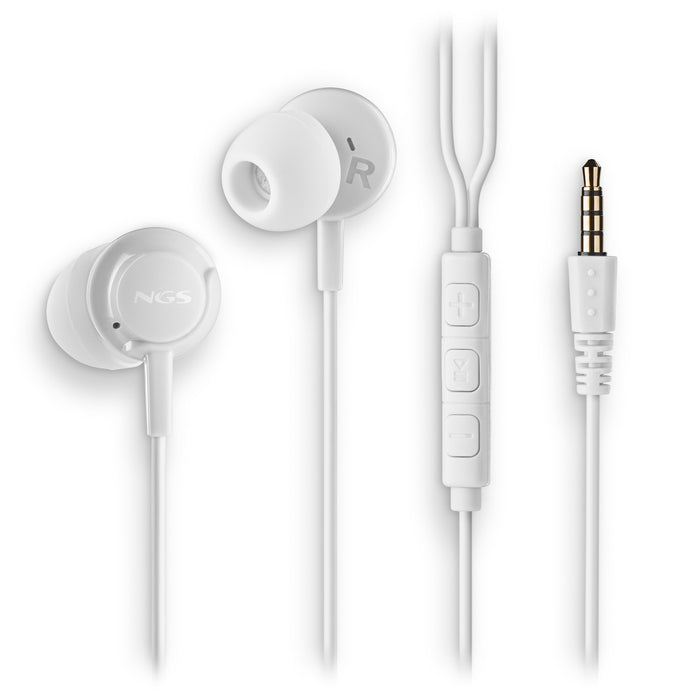 EAN 8435430627213 - NGS CROSS DRIFT WHITE Auriculares Alámbrico Dentro de oído Llamadas/Música Blanco imagen 3