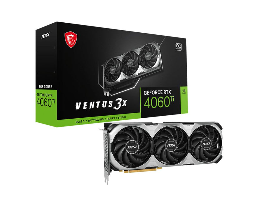 EAN 4711377134453 - MSI VENTUS GeForce RTX 4060 Ti 3X E 8G OC NVIDIA 8 GB GDDR6 imagen 1