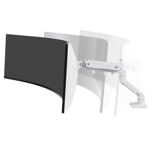 EAN 0698833085792 - Ergotron HX Series 45-647-216 soporte para monitor 124,5 cm (49") Escritorio Blanco imagen 2