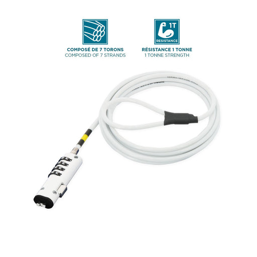 EAN 3700992523811 - Mobilis 001330 cable antirrobo Blanco 1,8 m imagen 2