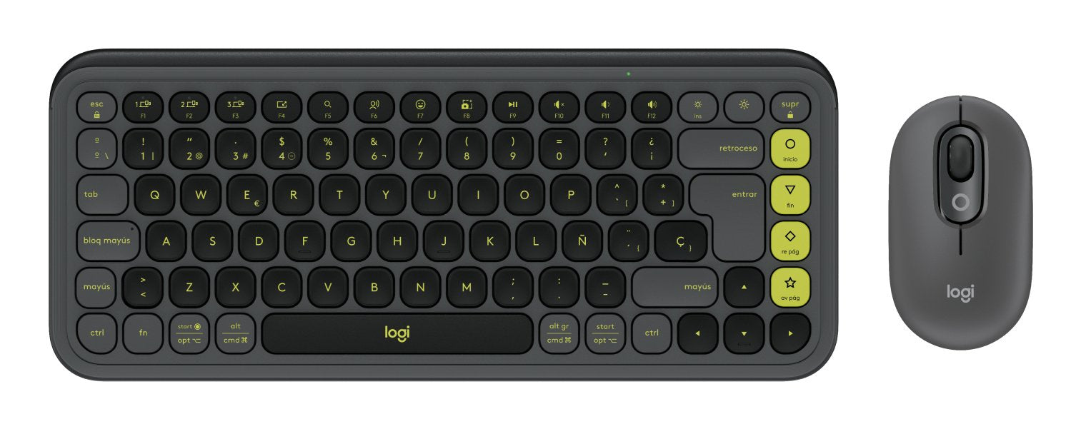 EAN 5099206127838 - Logitech 920-013118 teclado Ratón incluido Universal Bluetooth QWERTY Español Grafito, Verde imagen 1
