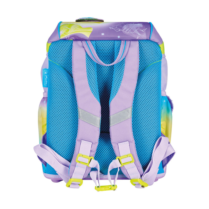 EAN 4008110396392 - Herlitz UltraLight XL Plus Little Monster juego de mochila escolar Chica Poliéster Azul, Lila, Amarillo imagen 4